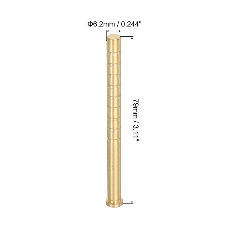 PATIKIL 250 Grain Archery Arrow Brass Insert, 6 Packs Insert