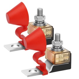 Linkstyle MRBF Terminal Fuse Block, 58V 100AMP Marine Rated Battery Terminal Fuse with 5/16" Stud and Waterproof Cap, for RV, Boat, Automotive Power Systems