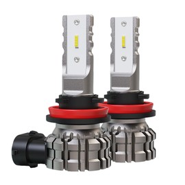 NINEO H11 H16 H8 LED Fog Light Bulb, 300% Brighter 5530 Chips 6500K Xenon White Waterproof-Pack of 2