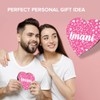 1 x Heart Coaster - Name Imani Pink Hearts Love