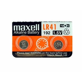 2 x Maxell LR41 /192 / AG3 / V3GA 1.5v Alkaline Button Cell Battery Batteries