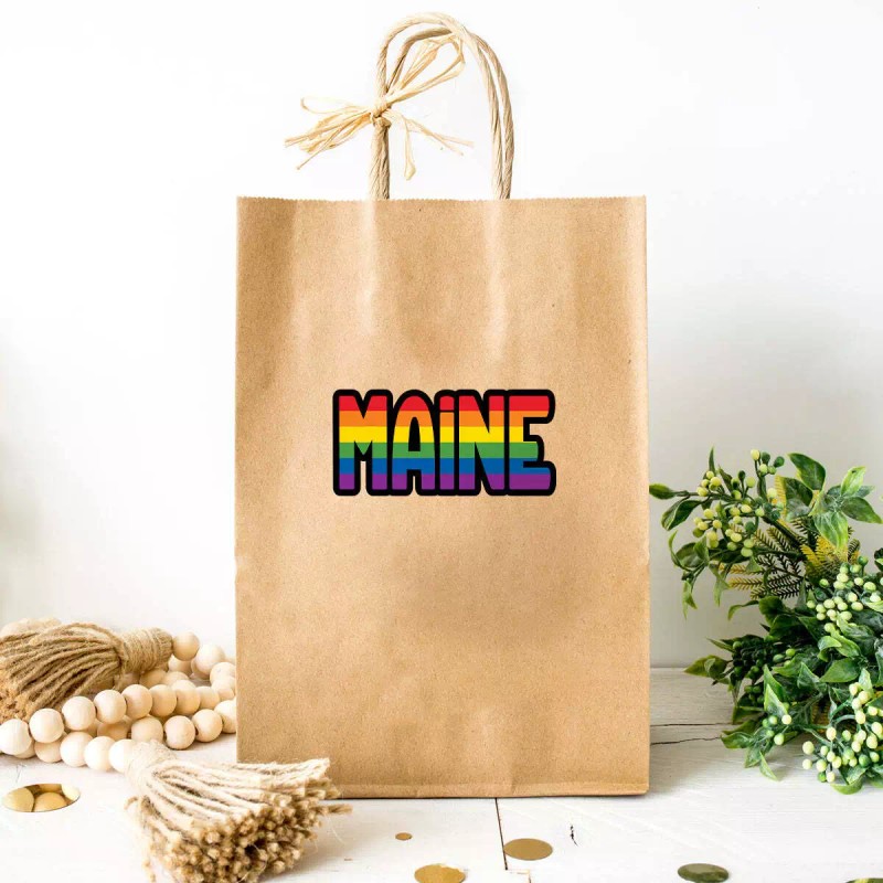 RetroPlanet Maine Rainbow Die Cut Vinyl Sticker