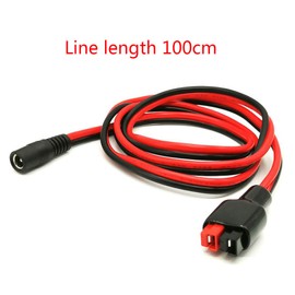 zkm DC 5.5mm x 2.1mm Male Cable with DC 8mm Adapter Compatible with Powerpole for Portable Generator 14 Red + Black