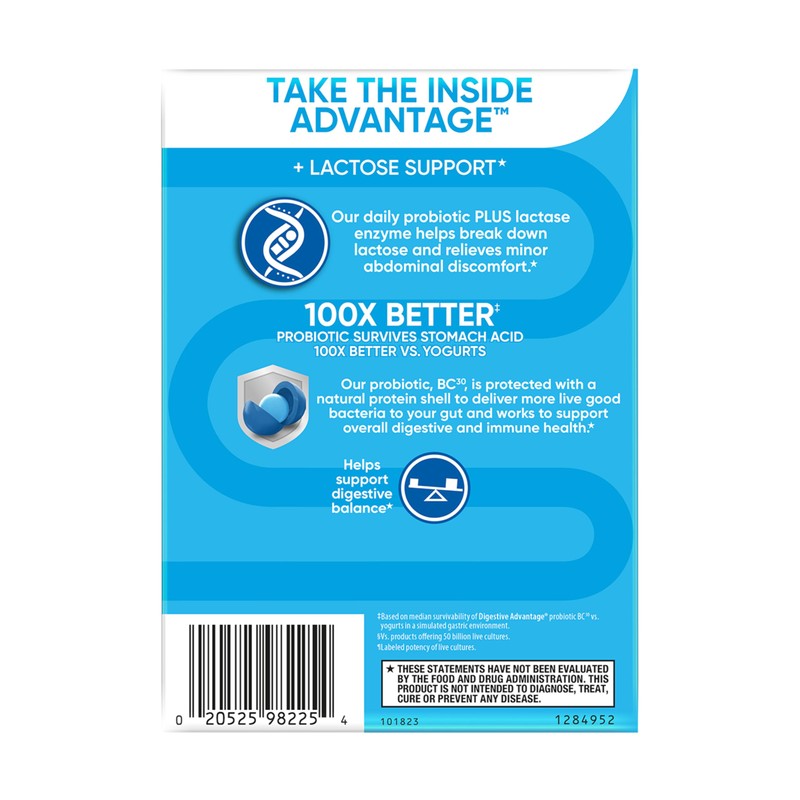 Digestive Advantage Lactose Defense Capsules (96 Count In A Box),