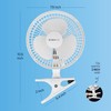 NEXAIR 6-Inch Clip on Fan, 360 Degree Rotation, Two Speed