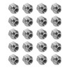 Pack of 20 Wheel Nuts Open Taper Collar 60° M12