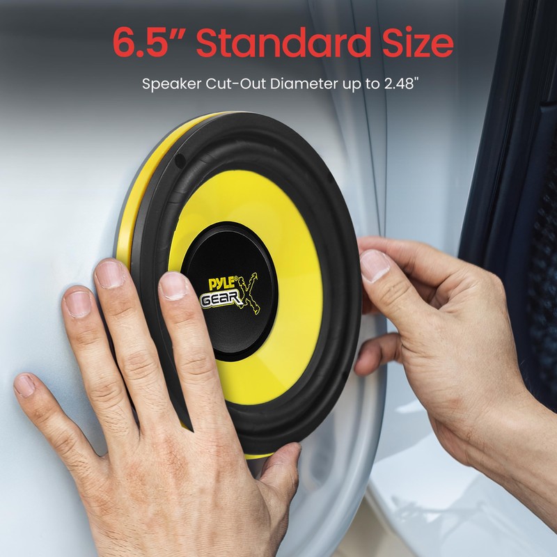Pyle 6.5 Inch Mid Bass Woofer Sound Speaker System -