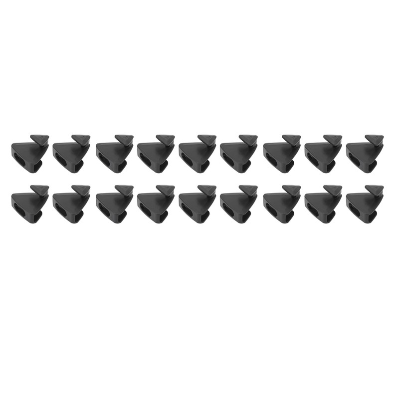 18pcs Clothes Triangle Hooks Space Saving Plastic Clothes Hanger Connector