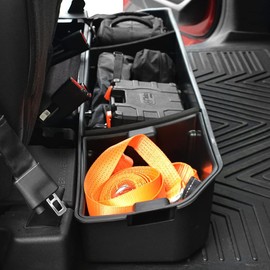 oEdRo Underseat Storage for Ford F150(2015-2025) SuperCrew/Crew Cab & F-250/350/450/550(2017-2024) Super Duty, Upgraded Rear F-150 Under Seat Storage Truck Organizer Tool Box