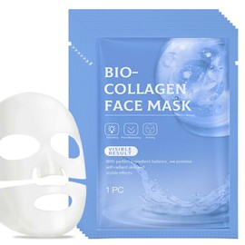 IZBEAUVO Bio Collagen Face Mask Overnight, Bio Collagen Real Deep Mask Overnight, Face Masks Beauty, Collagen Overnight Mask For Hydrate, Brighten, Shrink Pores, Soothe, Repair, Korean Face Mask(3PCS)