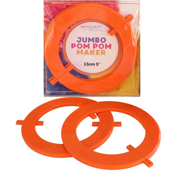 Whitecroft Essentials Large Jumbo Split Pom Pom in 2 Parts