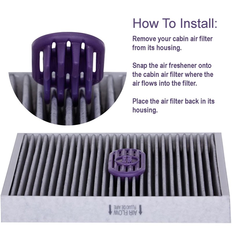 Pureflow Cabin Filter Air Freshener with Odor Eliminator – Fits