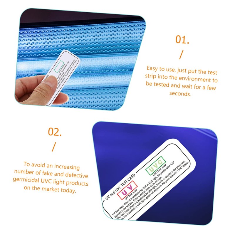 CHILDWEET 10pcs Uv Test Cards for Home Use Testing Strips