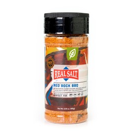 Redmond Real Sea Salt - Natural Unrefined Gluten Free Red Rock BBQ Shaker