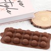 EPYHREHM 15 Cavity Semicircle Silicone Chocolate Molds For Chocolate Candy