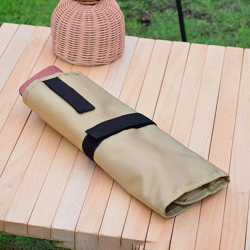 PWPAM Camping Tableware Storage Bag Picnic Cutlery Organizer Bag Cooking