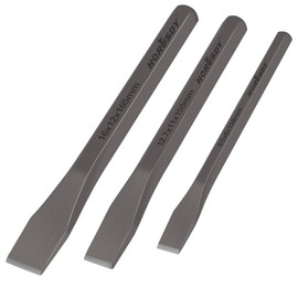 HORUSDY Juego de 3 piezas de cinceles fríos de servicio pesado, 3/8", 1/2", 5/8" cinceles de metal, acero Cr-V forjado por caída para carpintería, metalurgia, mampostería y carpintería