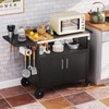 Giantex Outdoor Grill Cart with Storage Cabinet, Patio Kitchen Island