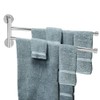 Bathroom Wall Mounted Towel Rack Swing Out Rotating Towel Hanger