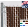 Fence Slats USA 4 ft High Brown Wave Slat™ Single