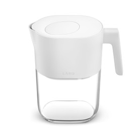 LARQ Water Filter Pitcher 1.9L (8-Cup) – Nano Zero Filter Removes Chlorine, Lead, PFAS & More – Pure White