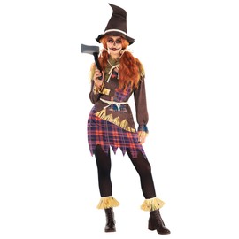 Morph Women's Scarecrow Costume, Scarecrow Costume, Women's Farmer's Costume, Size L