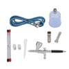G1/8 Airbrush Kit Spray Gun with Spray Pot Nozzles Needle