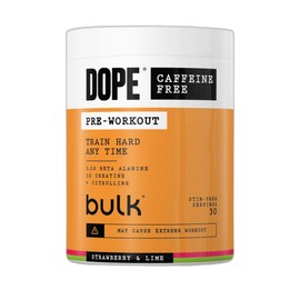Dope Caffeine-free Pre-Workout Powder, Strawberry Lime, 510 g