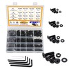 HVDHYY 1065pcs Black Bolt and Nut set M2 M3 M4