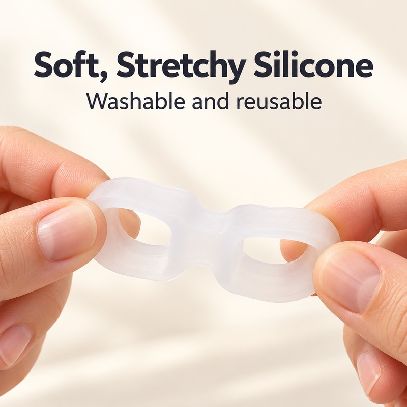 Silicone Toe Separators – 2 Pack Soft Cushioned Toe Spacers