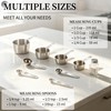 YC Kitchen 8Pcs Measuring Cups and Spoons Set Stainless Steel