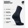 DANISH ENDURANCE Hiking Socks in Light Merino Wool, Cushioned, Breathable,