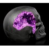 Figuren Shop GmbH Gothic Skull with Purple Crystal Embellishments -