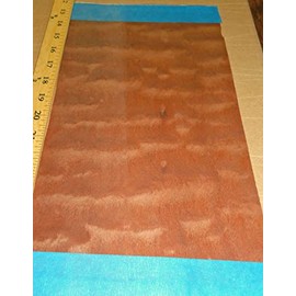 Makore/Sapele Pommele Figured Wood Veneer 8" x 14" raw no Backing 1/42" Thick