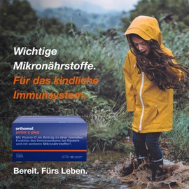Orthomol junior C plus - mit Vitamin C als Beitrag zu einer normalen Funktion des Immunsystems - Waldfrucht-Geschmack - Kautabletten à 30 x Tagesportionen