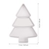 Angoily 2Pcs Christmas Tree Shaped Dish Plate, Christmas Tree Plates