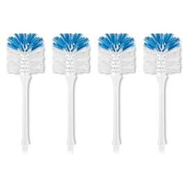 Bottle Brush Replacement Head with Dual Function Bristles for YeuDeuy Only, Blue 4Pcs