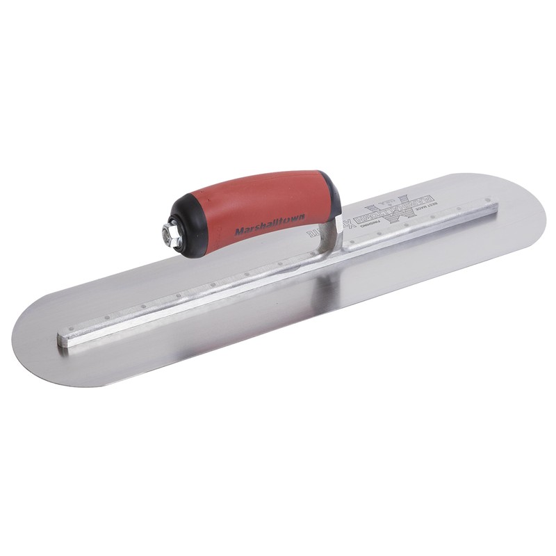 MARSHALLTOWN Fully Rounded Concrete Finishing Trowel, High Carbon Steel Blade,
