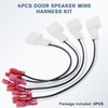Fiegromech 4PCS Speaker Harness Adapter Compatible with Toyota Camry Corolla