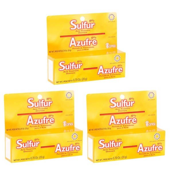 Grisi Sulfur Acne Treatment Ointment, .7 oz (Pack of 3)