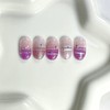 Cozy knit barcode nail - Stiletto / 포근 니트 바코드네일