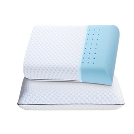 Okao Home Goods 2PACK Memory Foam Pillows,Standard Ventilated Bed Pillows with Washable Cover,Cooling,Standard 2 Pack