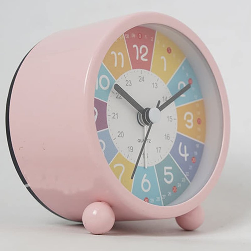Hodeffior Rainbow Alarm Clock for Kids - Cartoon Luminous Silent