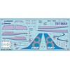 ZVEZDA 500787026 - 1:144 Boeing 737-8 MAX, Modellbau, Bausatz, Standmodellbau,