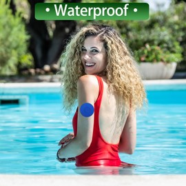 Waterproof Libre 3 Sensor Covers, 20Pack Freestyle Adhesive Patches for Libre 3 Sensor Covers Flexible CGM Tape Hypoallergenic & Latex-Free 14 Days Long Stay No Glue in The Center