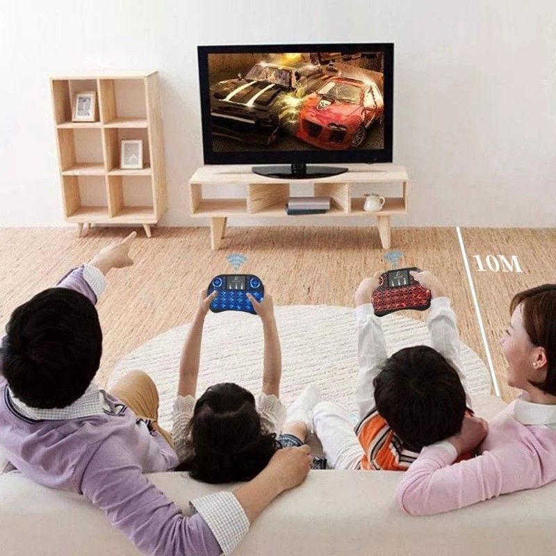 Ele-Gate Control Mini Teclado Qwerty Smart Tv + Batería Y