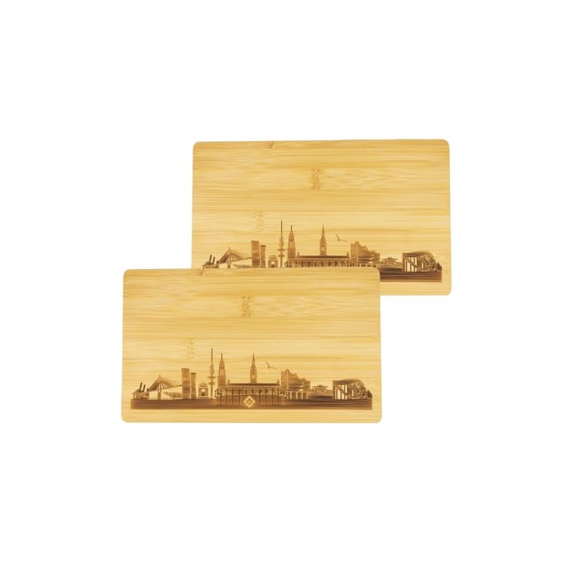 Hamburger SV HSV Breakfast Board Set of 2 Skyline