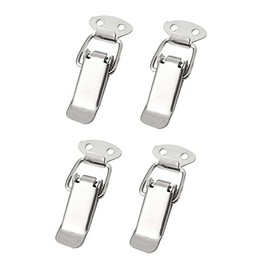 4 x Stainless Steel Tension Clasps, Ideal as a Box Closure, Folding Clasp, Various Sizes and Variants (45 mm, Normal)