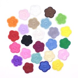 Guokuai Iron on Patches Sew on Embroidery Applique Patches for Arts Crafts DIY Decor, Jeans, Jackets, Clothing, Bags,Tablecloth,Fabric Sofa (Plum Blossoms 25pcs)