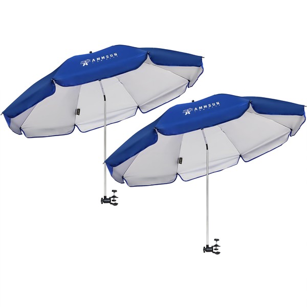 AMMSUN XL Chair Umbrella with Universal Clamp 52 inches and